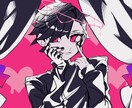 目を引くかっこいいアイコンやサムネイル作ります 厚みがあり迫力満点のかっこいいイラストを求めている方必見です イメージ1
