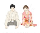 オリジナルのウェディングイラスト描きます アイコンや婚姻届、ウェルカムスペースに！お子様・ペット・お車 イメージ7
