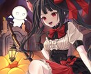 ハロウィン量産イラスト作成します 商用利用OK！髪型完全描き下ろし！ハロウィン仕様の量産1枚絵 イメージ4