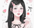 アナログ風×厚塗りの愛らしい女の子イラスト描きます SNSアイコンやオリジナルの一枚絵、プレゼントにおすすめ୨୧ イメージ7