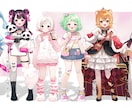 サムネ/立ち絵など！可愛いイラストお描きします キャラデザイン無料！イラスト全般なんでもお描きします！ イメージ2