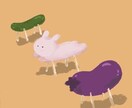 動物のオリジナルデジタルイラストを制作します ゆるかわいいどうぶつのデジタルイラストです。 イメージ2