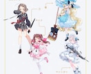最短納品▶透明感のある立ち絵イラスト制作します TRPGや配信、オリジナルゲームなどに！ イメージ3