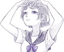 格安でアイコン・SNSイラスト描きます シンプルでクールな人物イラストをお求めの方はぜひ！ イメージ9