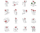 ゆるくてシュールなLINEスタンプ作ります ちょっぴりシュールな手描きのLINEスタンプ イメージ2