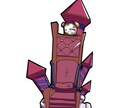 ミニキャラアイコン描きます シンプルなミニキャラアイコンを描きます イメージ5