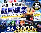 5本のショート動画を編集します 初めてのご依頼でも安心！ 迅速な返信を心がけています。 イメージ1