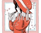 上半身のアニメ・漫画タッチのアイコンを作成します デジタルイラストにてカラフルに描きます。 イメージ6
