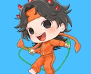 1ポーズ1名様限定！2頭身のミニキャラ描きます ポーズが決まってるので依頼しやすい！ イメージ3