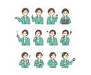 ビジネスにも！シンプルなカットイラスト描きます 商用利用◎資料に添えたり使い勝手の良いイラストです イメージ7