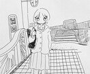 思い出の場所、イラストにします 思い出の場所に女の子を加えたイラストを描きます！日常風景も！ イメージ3