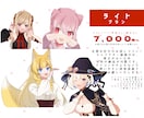 あなたの世界観伝わるSNS用イラスト描きます 返礼品/一枚絵/グッズ/配信サムネ/記念イラスト商用可 イメージ4