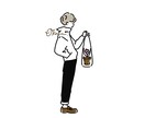 シンプルでお洒落なイラスト制作します アイコン・SNS・動画など様々な用途にてご使用いただけます＊ イメージ6