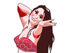 印象的な似顔絵やアイコンをおつくりいたします 印象深いタッチで好感の持てる似顔絵やアイコンお作りします。 イメージ1