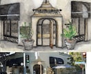 簡易額入り、はがきサイズの建物イラスト描きます あなただけの大切な思い出の建物を水彩画に！原画お送りします。 イメージ5