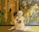小説、雑誌の表紙や挿絵を描きます 世界観を大切にした背景込みのイラストを細かく描きます。 イメージ5