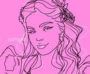 記憶に残る、シンプルな線画をお描きします 顔出し無しで決まる第一印象。シンプルな線画にしてみませんか？ イメージ5