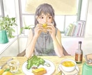 人物も背景も細部まで丁寧に仕上げます あなたが思う世界観を表現します！丁寧な一枚絵をお求めの方に イメージ1