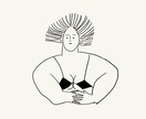 お洒落で個性的なデザイン考えます cafeなどに飾る壁紙シンプルで個性的なイラストを描きます イメージ4