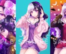 サムネイル･歌みた･配信等のイラスト制作致します あなたの世界を表現するお手伝いをさせてください(๑•᎑•๑) イメージ4