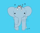 動物や生き物に猫がのったイラスト描きます 可愛いイラストを見てほっこり癒しのひとときを イメージ3