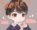 期間限定☆ほんわか似顔絵お描きします 手書き風タッチで優しい印象に仕上げますˊᵕˋ イメージ3