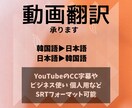 プロフ必読)字幕SRT可韓国語⇄日本語で入れます 日韓バイリンガルの生きた韓国語、日本語で翻訳します イメージ1