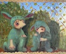 ３つのキーワードから妖精さんの空想画を描きます メルヘンな絵画をお家に飾りませんか？ イメージ5