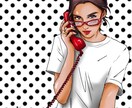 個人・商用OK！カッコ可愛い女性のイラスト描きます キュートからセクシーまで、あなた好みの女性イラストをお届け！ イメージ5