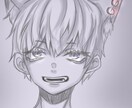 モノクロのアイコン描きます モノクロアイコンはエモい( ´꒳` )低価格で描きます イメージ2