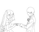 結婚式等思い出の写真をお洒落なイラストにします 素敵な思い出を絵にしてみるのはいかがでしょうか イメージ7