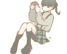 全身イラストを描きます ポップでゆるく淡いイラストを描きます！ イメージ7