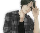 イラスト作成いたします アンニュイな女性や線の細めな男性などのイラストをお描きします イメージ4