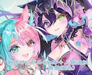 Vtuber配信サムネ・歌ってみたイラスト描きます 歌ってみた / 配信 / SNS / かわいい女の子 イメージ6