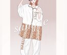 手描き風タッチで似顔絵をお描きいたします 手描き風の柔らかいテイストで似顔絵をお届けします。 イメージ2