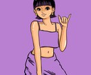 おしゃれで個性的⭐︎SNSアイコン・似顔絵描きます SNS映え◎アイコン・ヘッダーにぴったりの女の子イラスト！！ イメージ7