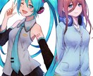 Twitter等のアイコンをお描きします 通常等身バストアップ or SDキャラで描きます。 イメージ7