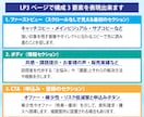 初回限定割引価格で吸引力あるデザインを制作します 集客効果を狙える本格デザインのLPを手に入れませんか？ イメージ2