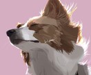 パソコンやスマホの壁紙などに！愛犬イラスト描きます コントラストがある、太陽を浴びたような明るい絵が特徴的です。 イメージ1