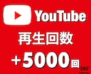 YouTube再生回数「5000回」増やします 【保証あり】振分け可能｜減少なし｜早期納品 イメージ1