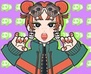 色違い一枚無料！可愛いイラスト描きます ランダムカラー1枚無料で付いてきます。似顔絵対応有 イメージ4