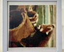 大切なペット写真、お子様の絵をクロスステッチします お気に入りの写真や絵を飾りませんか？プレゼントにも♪ イメージ5