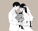 お写真から繊細なイラストをお作りします 白黒+ワンポイントカラーでカッコ可愛いシンプルイラスト♡ イメージ3