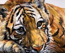 アクリル画の虎の原画描きます 部屋に絵画を飾りたい方、記念にプレゼントしたい方にオススメ イメージ9