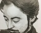 写真から墨で優しい似顔絵を描きます 今時アナログですが、手描きで唯一の似顔絵を描きます。 イメージ1