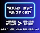 100回で止まるTikTok投稿を5万回に変えます 「誰にも見られない悔しさ」を終わらせ、流れを変えます イメージ3