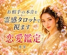 お相手の本音を霊感タロットで視ます 恋愛の不安を安心へ導き未来への希望をお伝えします イメージ1