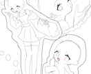 1名様限定！詰め込みイラスト描きます 全身等身＋SD全身＋等身バストアップの3点セットです イメージ2