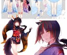 一枚絵、立ち絵、ミニキャラなど制作します 魅力的なキャラクターを制作いたします！ イメージ6