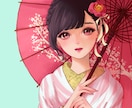 心ときめく和風・着物イラストを丁寧に制作します 世界観を大切にした和風・着物表現 イメージ4